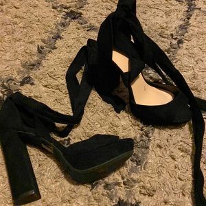Womens lace up heels